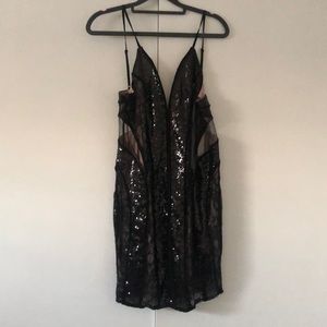 Black mini dress